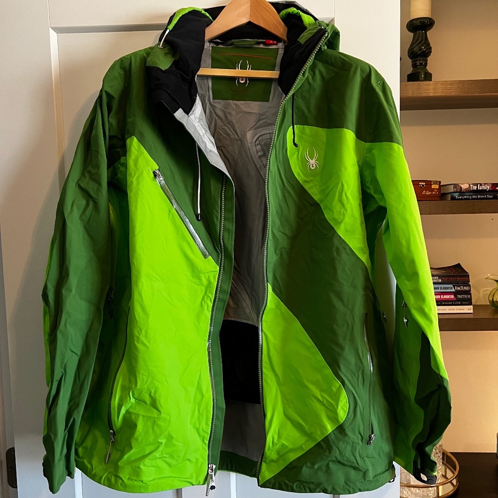 Men's Spyder Ski Jacket, Green, XL